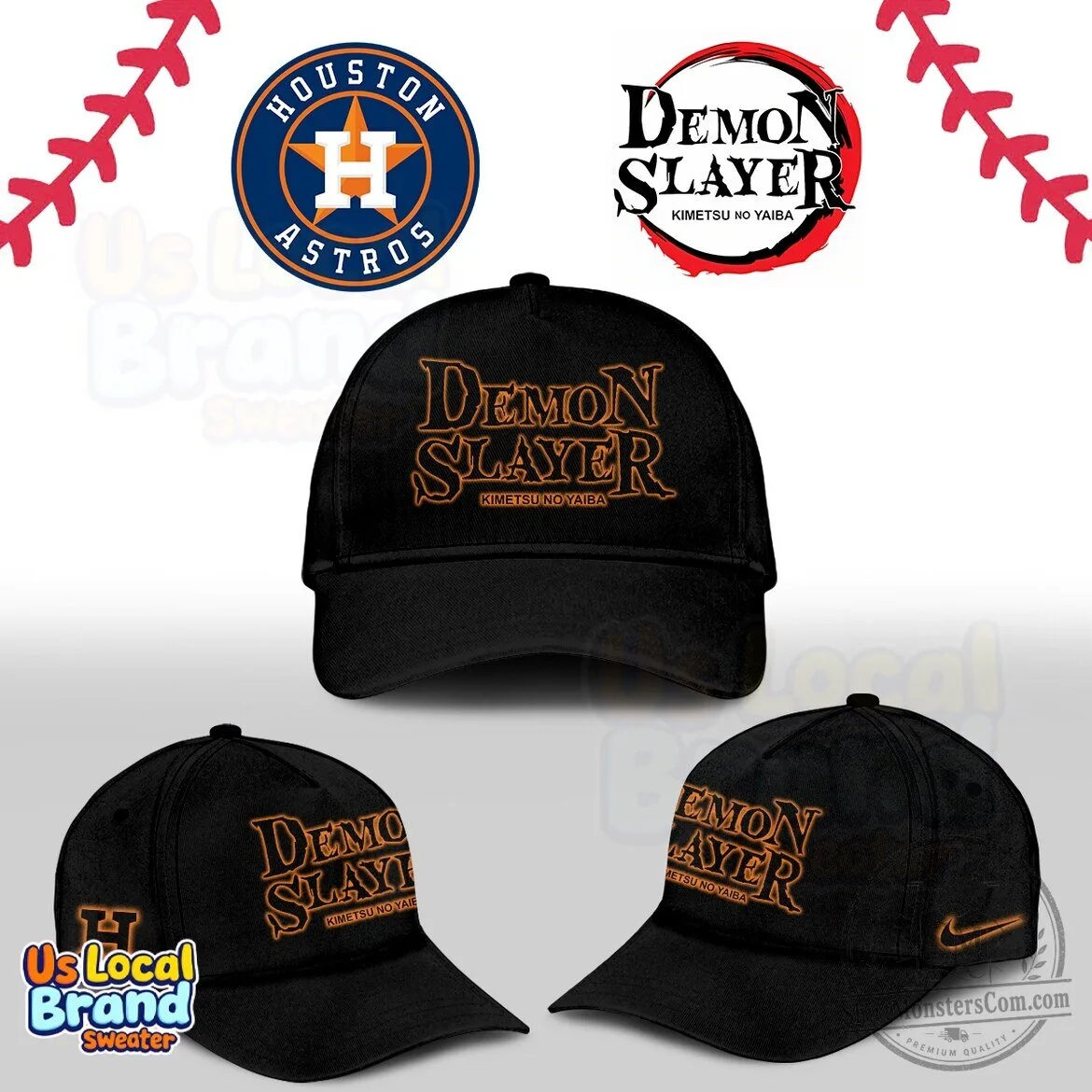 Houston Astros Baseball Demon Slayer Tanjiro Kamado Sun Breathing Jersey 3 Houston Astros Baseball Demon Slayer Tanjiro Kamado Sun Breathing Jersey