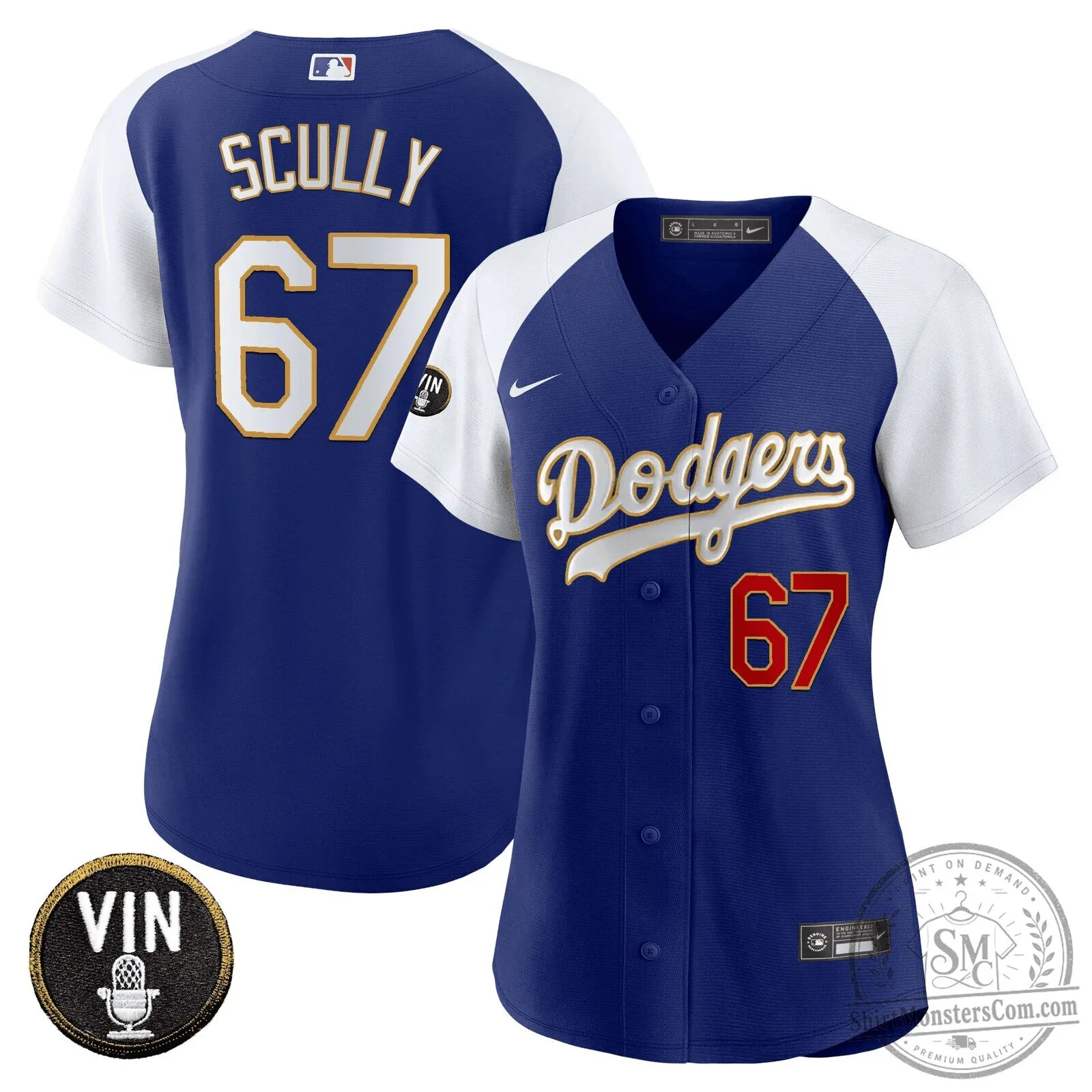 Los Angeles Dodgers Shohei Ohtani Baseball Jersey with Vin Scully Patch 53 Los Angeles Dodgers Shohei Ohtani Baseball Jersey with Vin Scully Patch