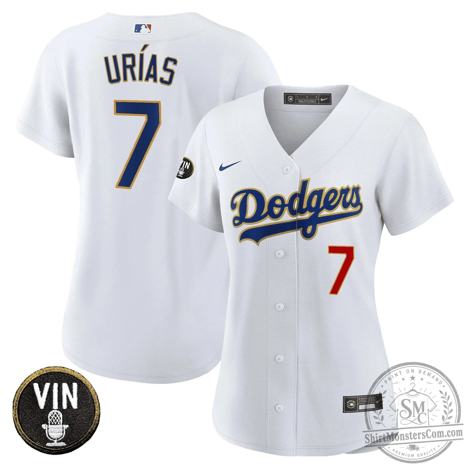 Los Angeles Dodgers Shohei Ohtani Baseball Jersey with Vin Scully Patch 68 Los Angeles Dodgers Shohei Ohtani Baseball Jersey with Vin Scully Patch