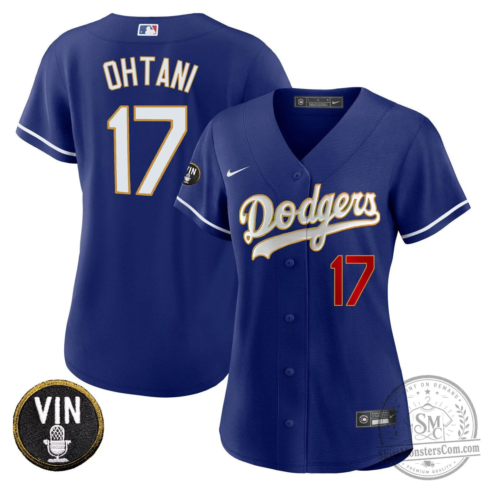 Los Angeles Dodgers Shohei Ohtani Baseball Jersey with Vin Scully Patch 70 Los Angeles Dodgers Shohei Ohtani Baseball Jersey with Vin Scully Patch